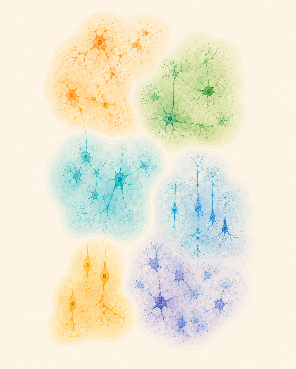 Neuron identity and brain organization
